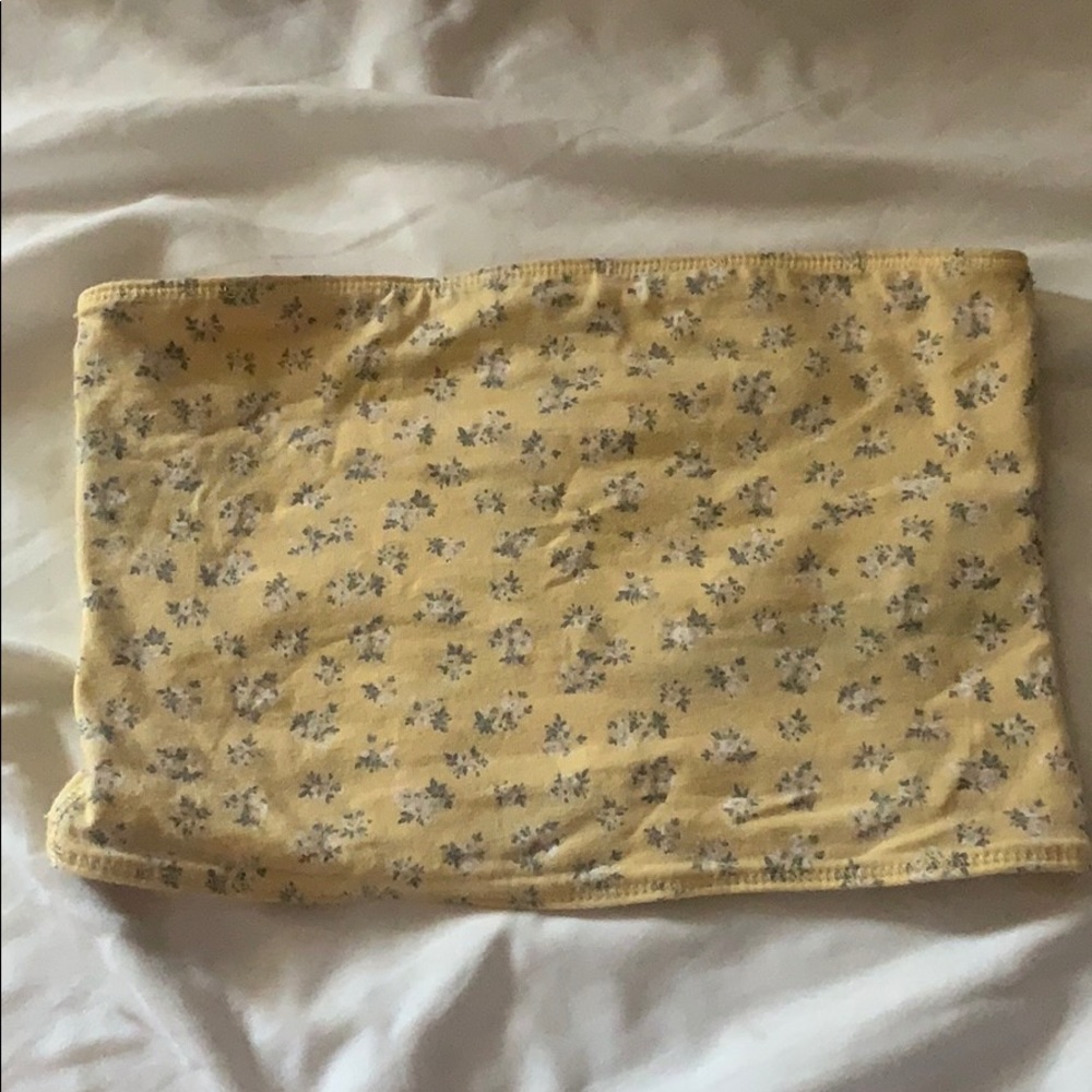 flowers tube top